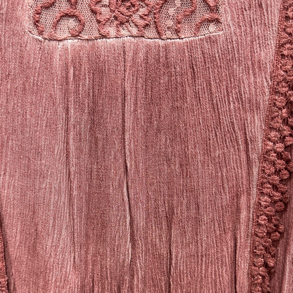 Knox Rose Women's Lace Accent Long Sleeve Top Size Small - Picture 5 of 7